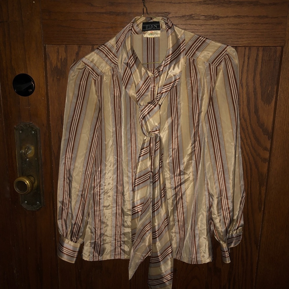 Tie-neck blouse